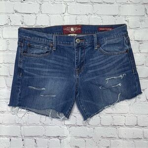 Lucky Brand "Sweet 'N Crop" Cut-Off Denim Shorts - Size 8/29